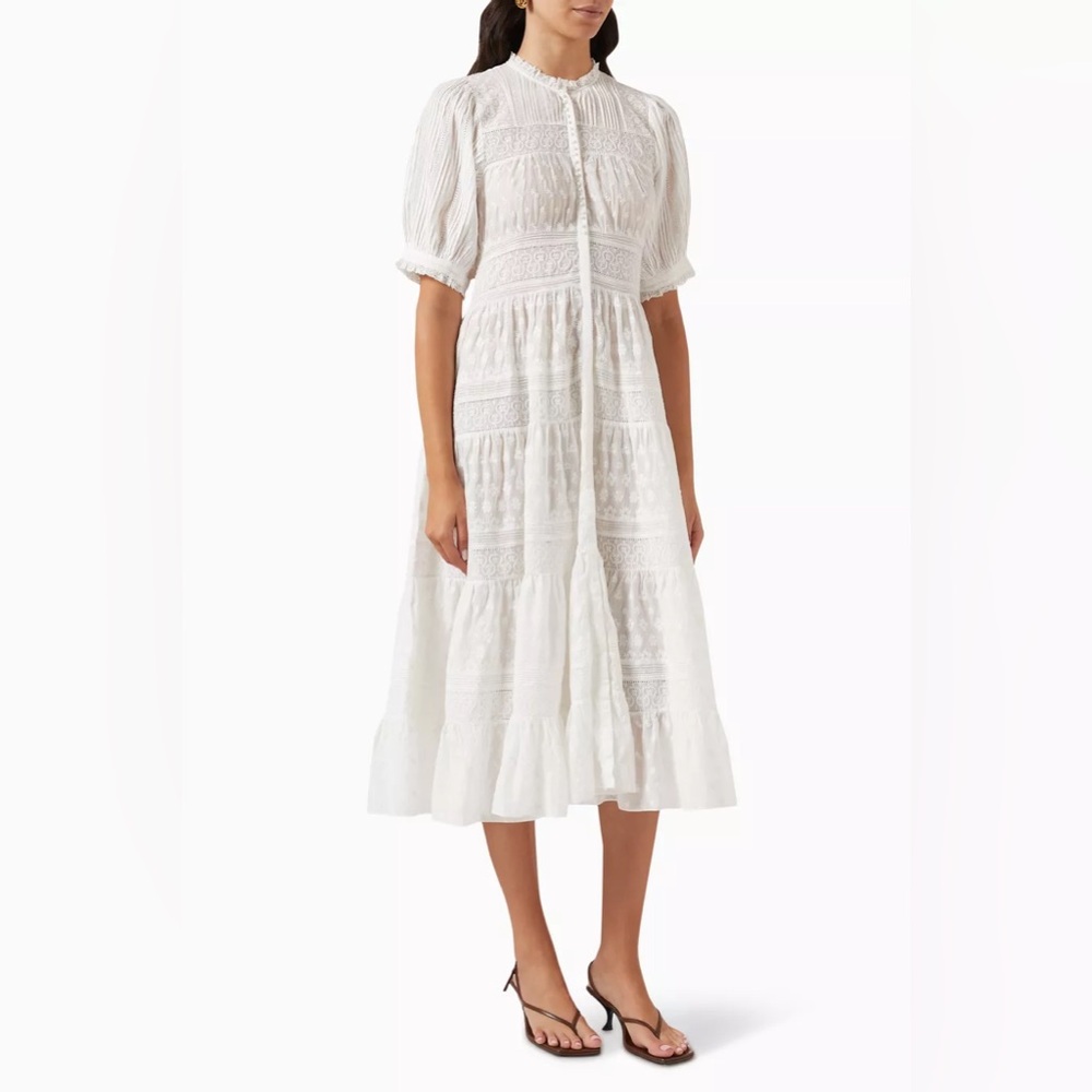 Doen Rolande Dress in “Salt” color cotton (Size Medium)